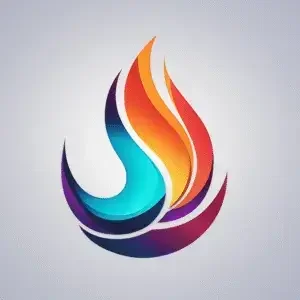 Creative brand identity design with custom typography and icon